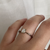 0.5ct Emerald Cut Diamond Ilona Ring - Laurie Fleming Jewellery