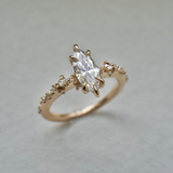 0.8ct Marquise cut Diamond Nereid Ring - Laurie Fleming Jewellery
