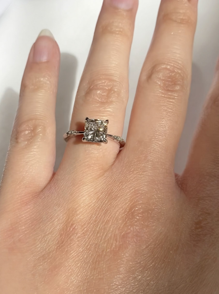 1.5ct Cushion Diamond Ilona Ring - Laurie Fleming Jewellery