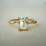 1ct Emerald Cut Diamond Ilona Ring - Laurie Fleming Jewellery