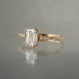 Emerald Cut Diamond Daphne Ring, Supreme