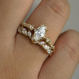 Nereid engagement ring, White Silk Jasmine Diamond Wedding Band - Laurie Fleming Jewellery