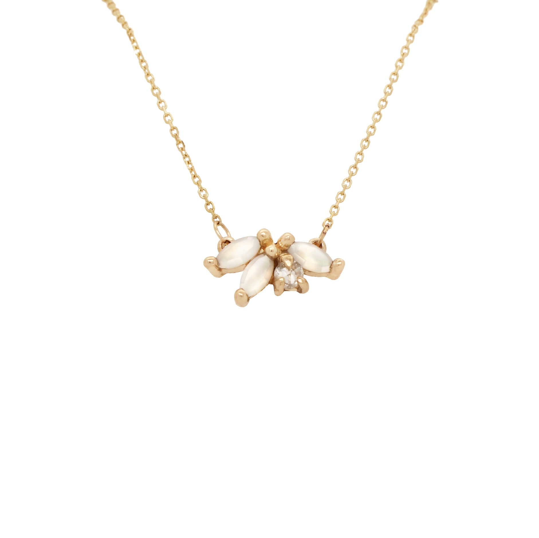 Anaïs Necklace with one diamond - Laurie Fleming Jewellery