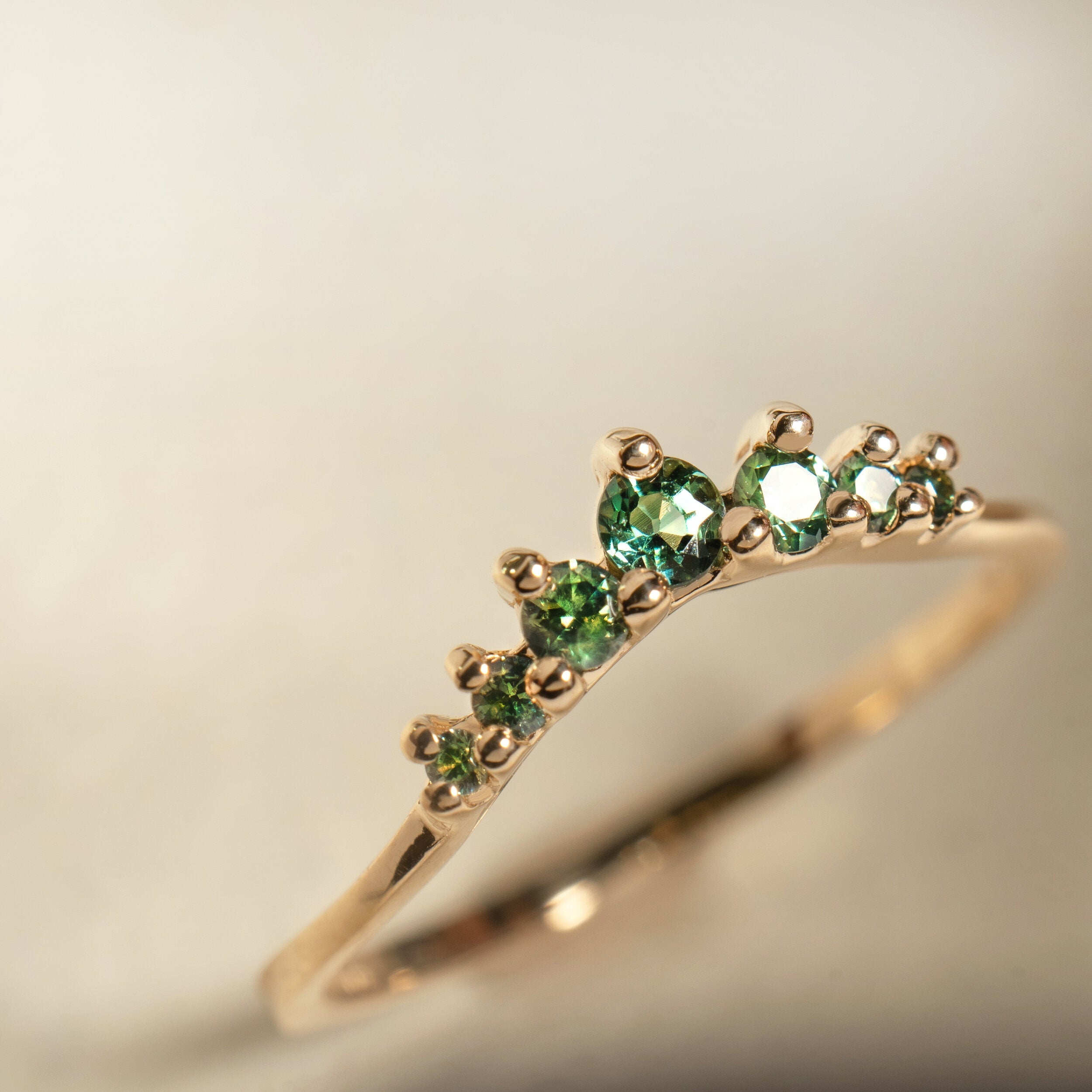 Sapphire Beacen Ring - Laurie Fleming Jewellery