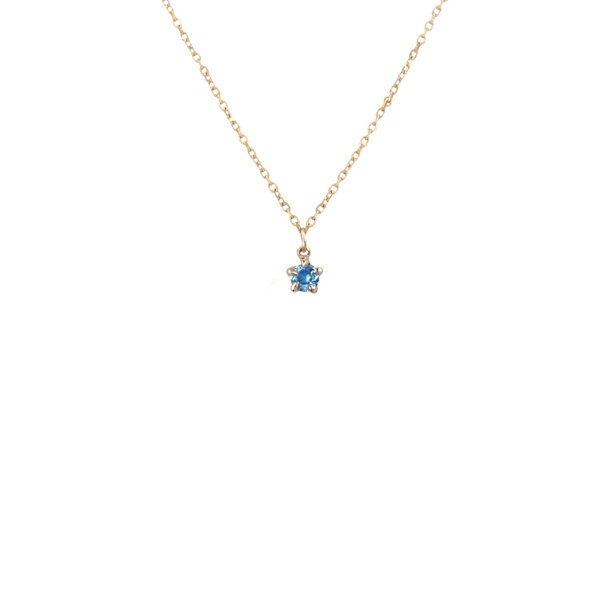 Blue Sapphire Moondew Necklace - Laurie Fleming Jewellery