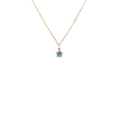 Blue Sapphire Moondew Necklace - Laurie Fleming Jewellery