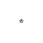 Blue Sapphire Moondew Stud - Laurie Fleming Jewellery