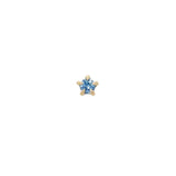 Blue Sapphire Moondew Stud - Laurie Fleming Jewellery