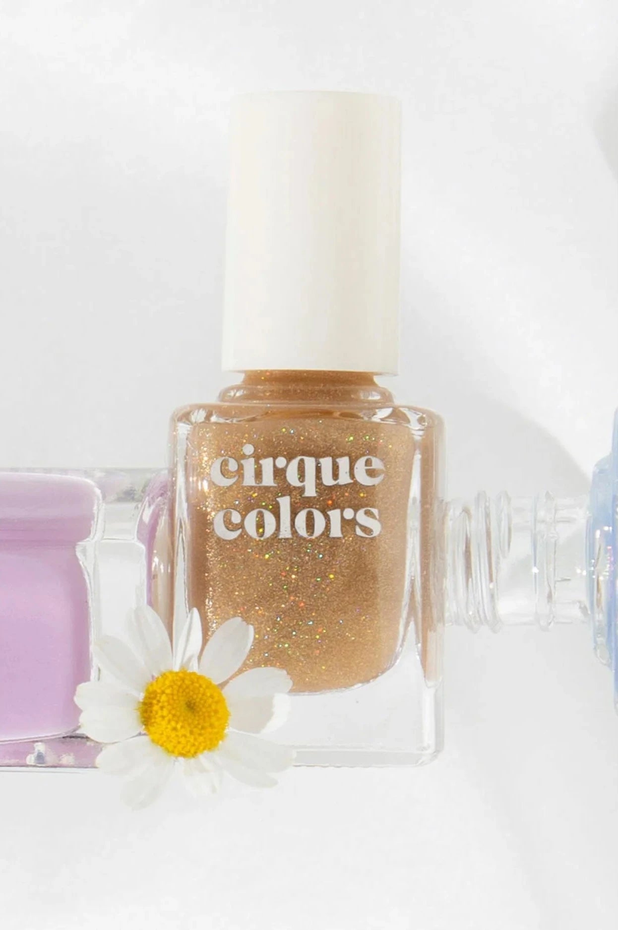 Cirque Colors Lumiere gold holographic shimmer nail polish - Laurie Fleming Jewellery