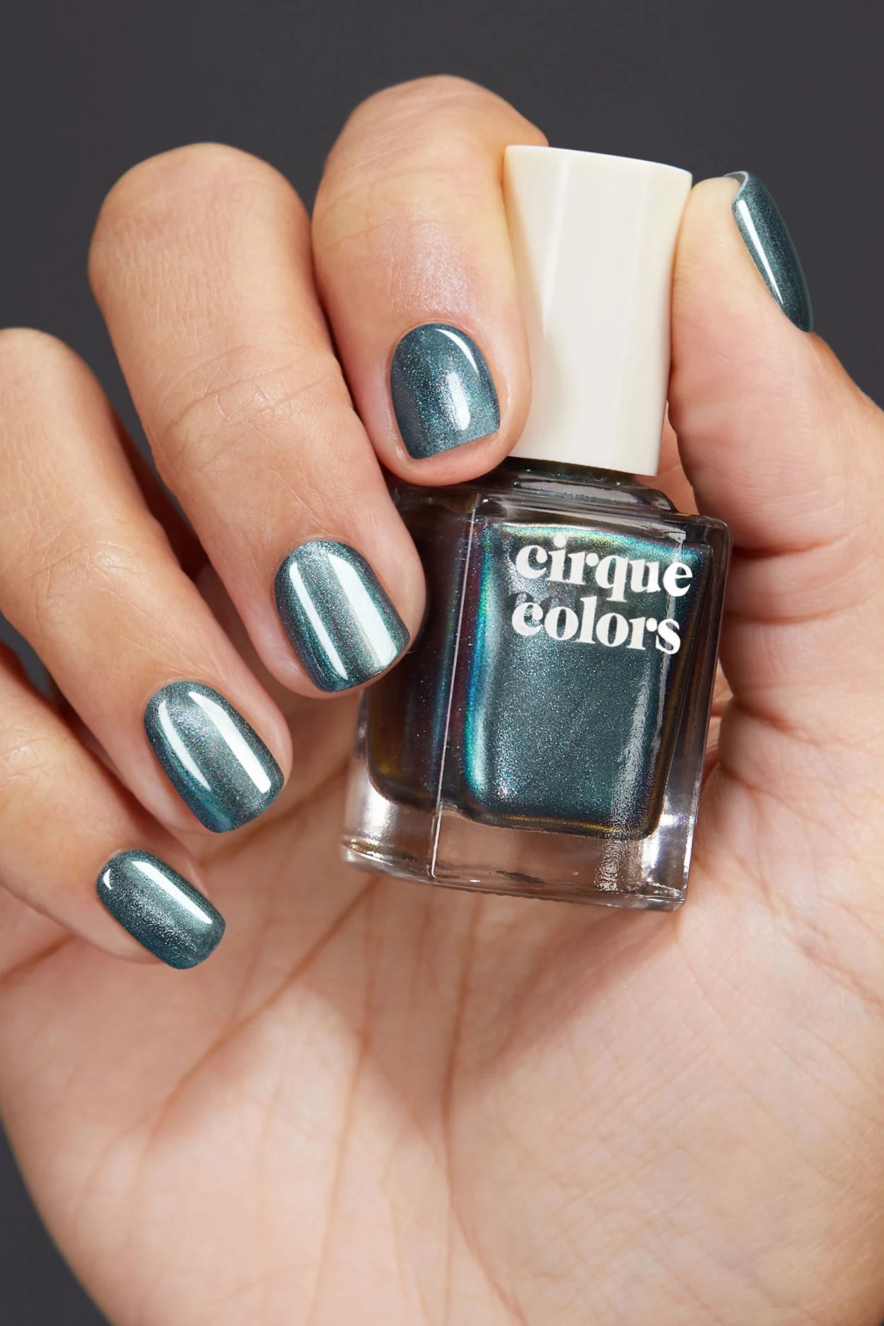 Cirque Colors Monolith multichrome silver blue purple nail polish - Laurie Fleming Jewellery