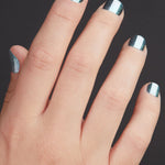 Cirque Colors Monolith multichrome silver blue purple nail polish - Laurie Fleming Jewellery