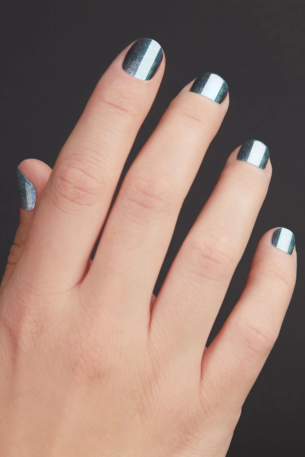Cirque Colors Monolith multichrome silver blue purple nail polish - Laurie Fleming Jewellery