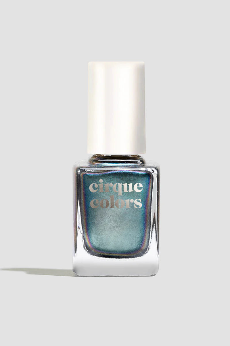 Cirque Colors Monolith multichrome silver blue purple nail polish - Laurie Fleming Jewellery