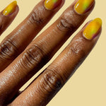 Cirque Colors Limited Edition Sparkling Yuzu lemon yellow magnetic holographic nail polish - Laurie Fleming Jewellery
