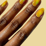 Cirque Colors Limited Edition Sparkling Yuzu lemon yellow magnetic holographic nail polish - Laurie Fleming Jewellery