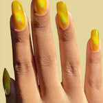Cirque Colors Limited Edition Sparkling Yuzu lemon yellow magnetic holographic nail polish - Laurie Fleming Jewellery