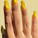 Cirque Colors Limited Edition Sparkling Yuzu lemon yellow magnetic holographic nail polish - Laurie Fleming Jewellery