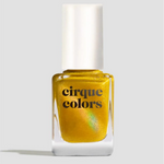 Cirque Colors Limited Edition Sparkling Yuzu lemon yellow magnetic holographic nail polish - Laurie Fleming Jewellery