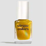 Cirque Colors Limited Edition Sparkling Yuzu lemon yellow magnetic holographic nail polish - Laurie Fleming Jewellery