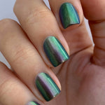 Cirque Colors Tomorrowland Multichrome green to purple nail polish - Laurie Fleming Jewellery