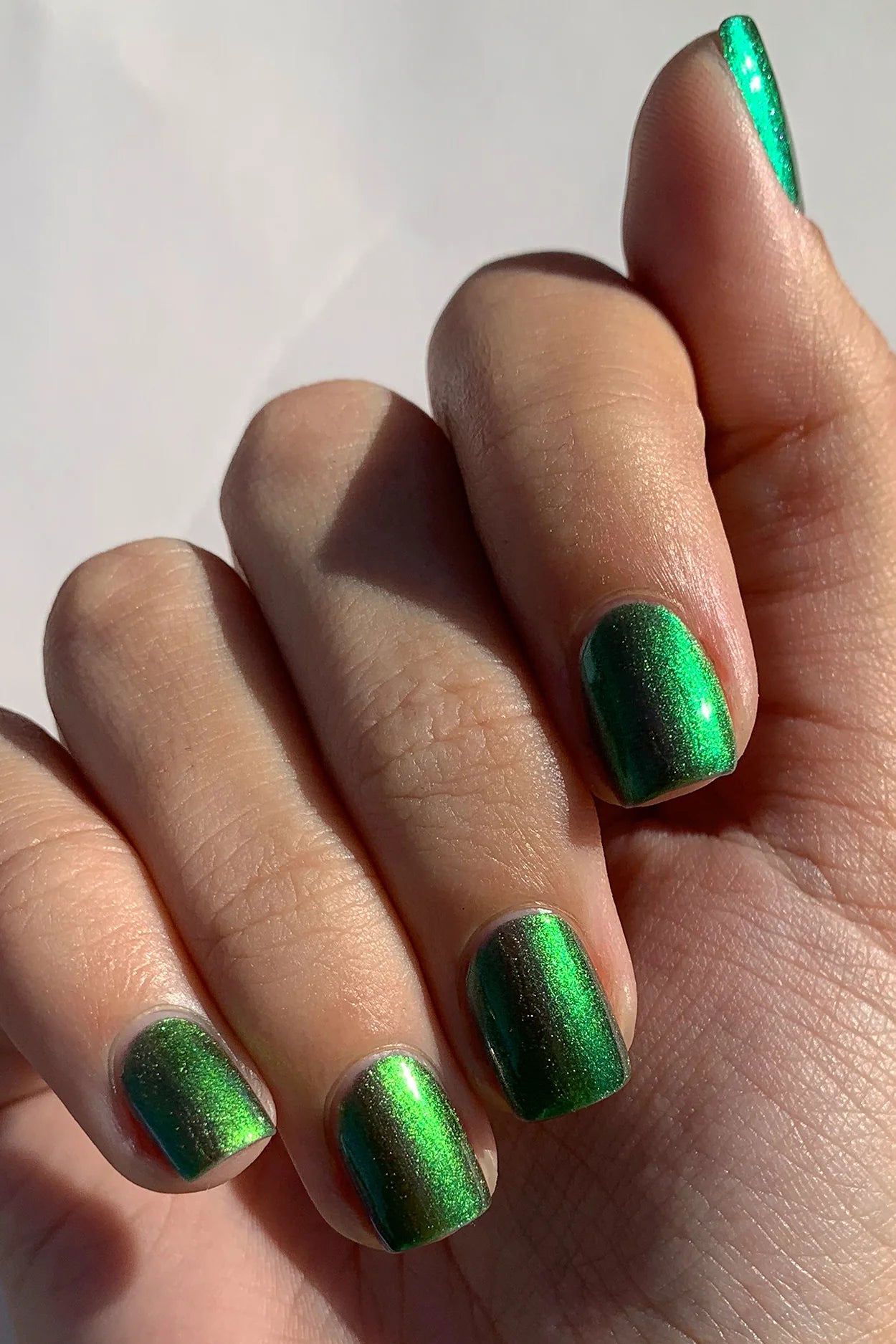 Cirque Colors Tomorrowland Multichrome green to purple nail polish - Laurie Fleming Jewellery