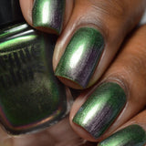 Cirque Colors Tomorrowland Multichrome green to purple nail polish - Laurie Fleming Jewellery