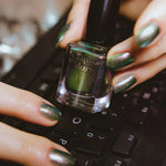 Cirque Colors Tomorrowland Multichrome green to purple nail polish - Laurie Fleming Jewellery