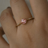 Rose Cut Blush Sapphire Ilona Ring