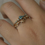 Sapphire Evening Fleur Ring
