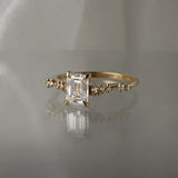 1.01ct Emerald Cut Diamond Daphne Ring