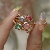 Padparadscha Sapphire Daphne Ring