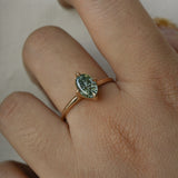 Colour Change Sapphire Moondew Ring