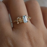 Mint Sapphire Magnolia Asrai Garden Ring