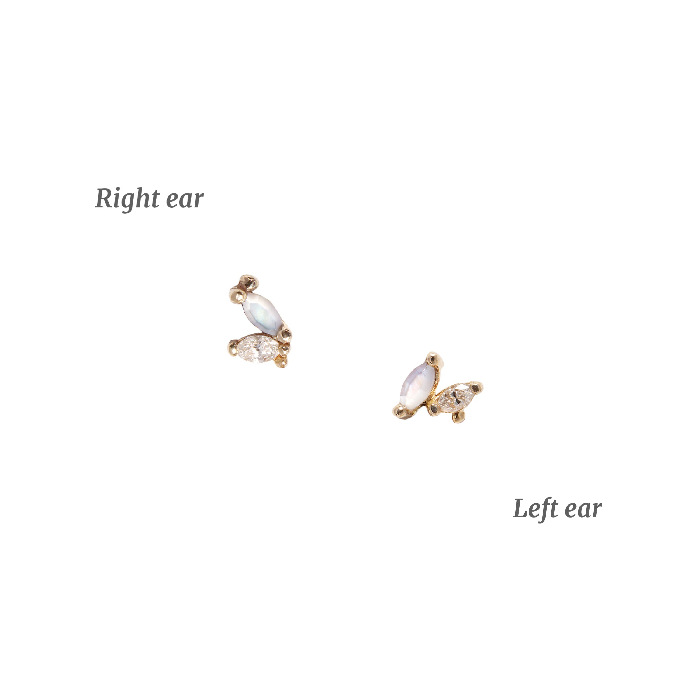 Gossamer Wing Stud - Laurie Fleming Jewellery