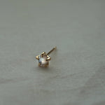 Mother of Pearl Moondew Stud - Laurie Fleming Jewellery