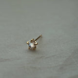 Mother of Pearl Moondew Stud - Laurie Fleming Jewellery