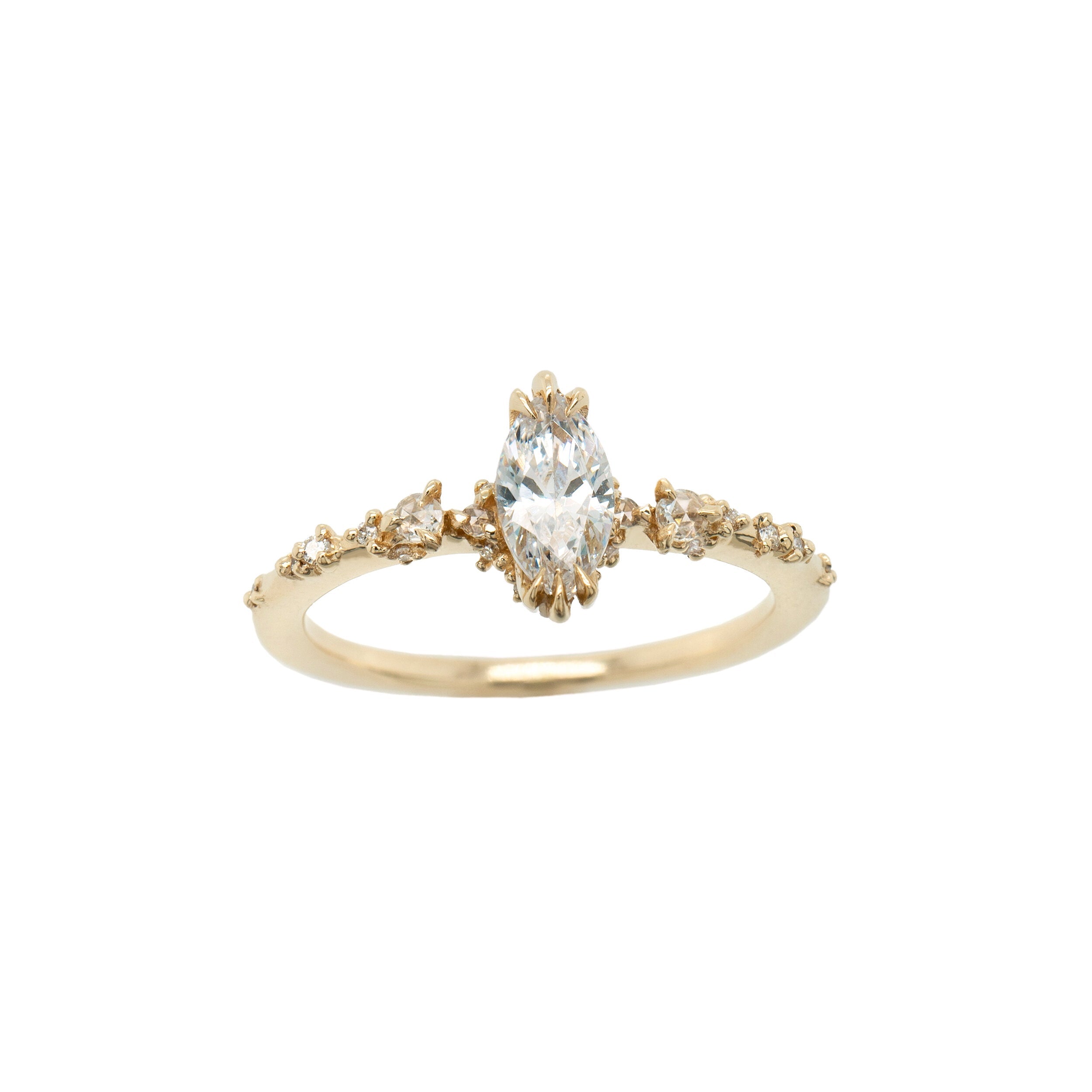 Nereid Marquise Diamond Engagement Ring - Laurie Fleming Jewellery