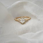 Bespoke Custom Nereid Ring with Oval Cut Diamond Engagement Ring - Laurie Fleming Jewellery