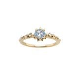 Rose Cut Sapphire Nereid Ring