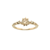 Rose Cut Sapphire Nereid Ring