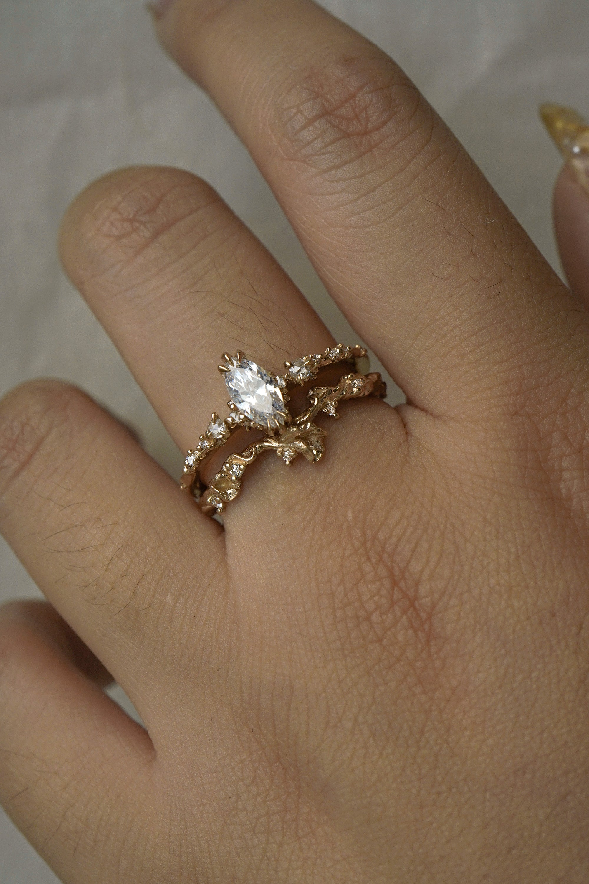 Nereid Ring, Diamond Evening Fleur Ring - Laurie Fleming Jewellery