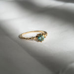 Teal Sapphire Nereid Ring - Laurie Fleming Jewellery