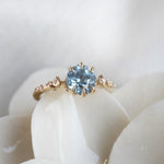 Blue/grey Sapphire Nereid Ring - Laurie Fleming Jewellery