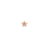 Pink Sapphire Moondew Stud - Laurie Fleming Jewellery