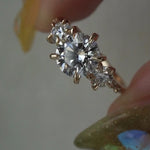 Brilliant Diamond Wild Iris Ring - Laurie Fleming Jewellery