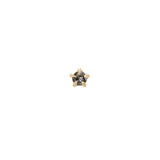 Salt and Pepper Diamond Moondew Stud - Laurie Fleming Jewellery