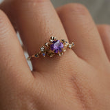 Blooming Iris Ring