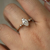Lab Grown Marquise Cut Diamond Nereid Ring