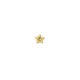 Yellow Sapphire Moondew Stud - Laurie Fleming Jewellery