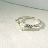 Emerald Cut Diamond Daphne Ring - Laurie Fleming Jewellery